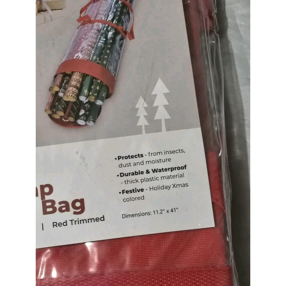 ZOBER Round Christmas Gift Wrapping Paper Organizer Storage - 40 Inch Gift Wrap